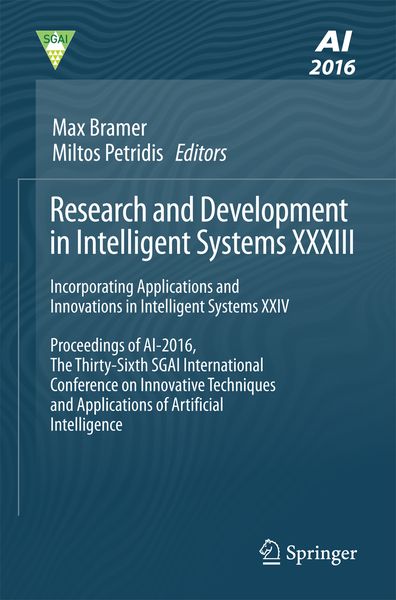 Produktbild: Research and Development in Intelligent Systems XXXIII