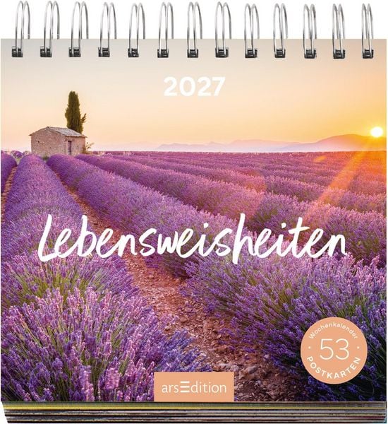 Produktbild: Postkartenkalender Lebensweisheiten 2027