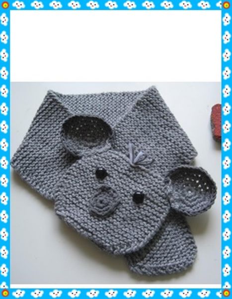 Produktbild: Strickanleitung Baby und Kinderschal Koala Motiv -tragbar von 0 - 4 Jahren