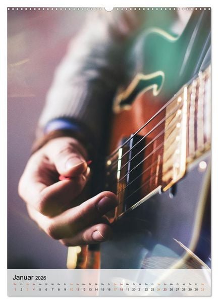 Produktbild: Gitarren Liebe (Wandkalender 2026 DIN A2 hoch), CALVENDO Monatskalender