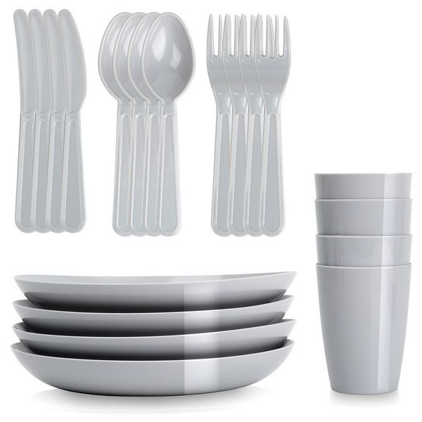 Produktbild: Picknick-Set aus Kunststoff 20-teilig