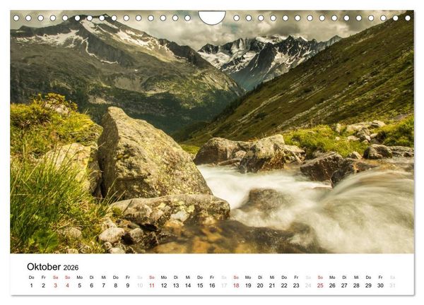 Produktbild: Bergpixel "kreuz und quer durch die Alpen" (Wandkalender 2026 DIN A4 quer), CALVENDO Monatskalender