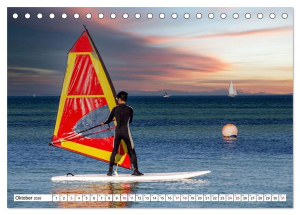 Produktbild: Ostseeinsel Poel - K&uuml;stenimpressionen (Tischkalender 2026 DIN A5 quer), CALVENDO Monatskalender