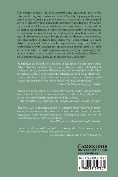 Produktbild: The Cambridge History of Literary Criticism