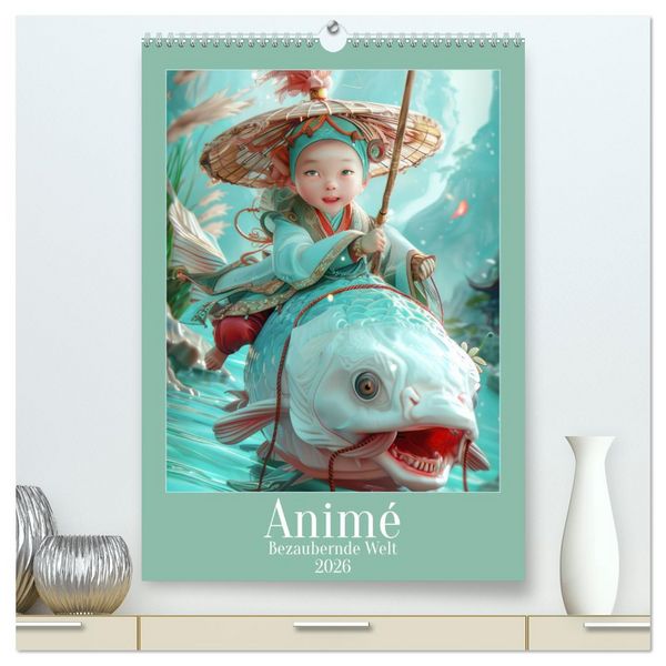 Produktbild: Anim&eacute; - Bezaubernde Welt (hochwertiger Premium Wandkalender 2026 DIN A2 hoch), Kunstdruck in Hochglanz