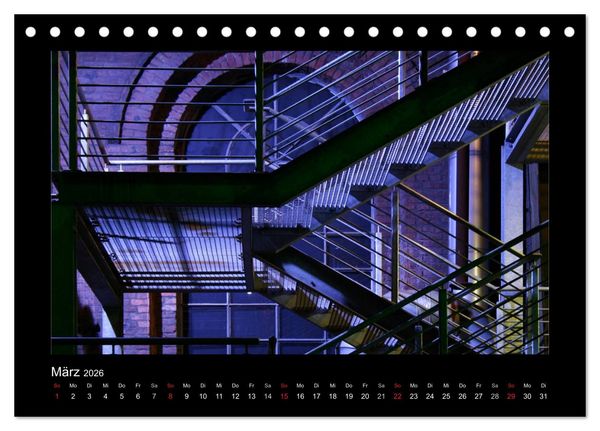 Produktbild: Extraschicht im Ruhrgebiet - Nachts ist es nicht dunkel! (Tischkalender 2026 DIN A5 quer), CALVENDO Monatskalender