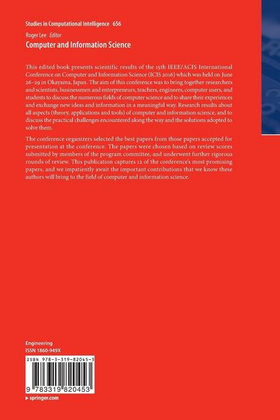 Produktbild: Computer and Information Science