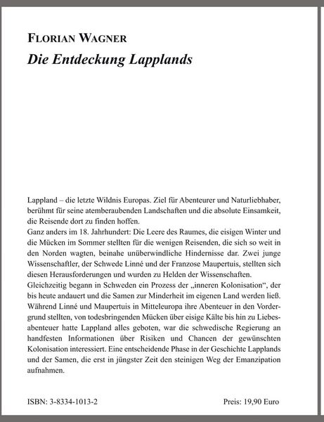 Produktbild: Die Entdeckung Lapplands