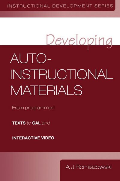 Produktbild: Developing Auto-instructional Materials