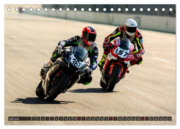 Produktbild: Motorrad Rennsport (Tischkalender 2026 DIN A5 quer), CALVENDO Monatskalender