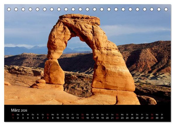 Produktbild: USA-S&uuml;dwesten von seiner sch&ouml;nsten Seite 2026 (Tischkalender 2026 DIN A5 quer), CALVENDO Monatskalender