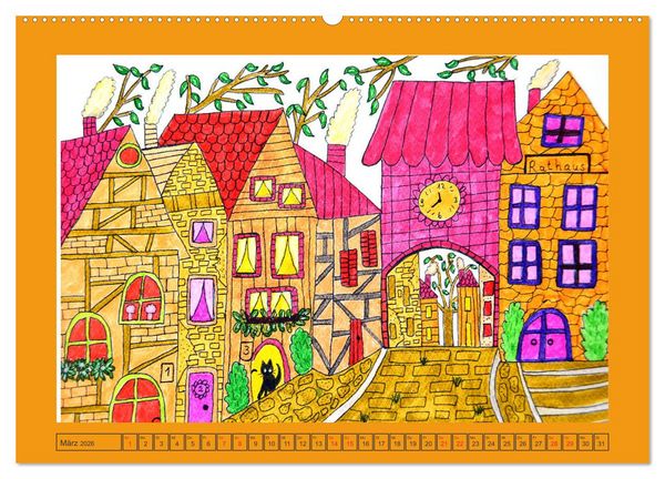 Produktbild: Wohnen mit Charme (Wandkalender 2026 DIN A2 quer), CALVENDO Monatskalender