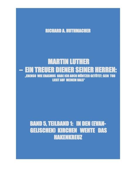 Produktbild: Martin Luther - in den (evangelischen) Kirchen Wehte das Hakenkreuz