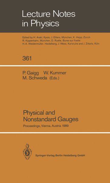 Produktbild: Physical and Nonstandard Gauges