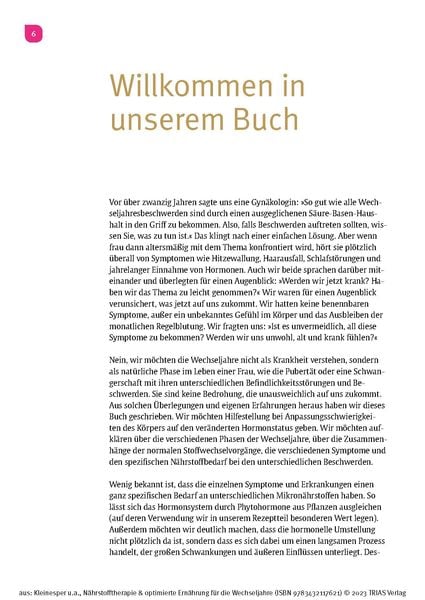 Nährstofftherapie & optimierte Ernährung für die Wechseljahre