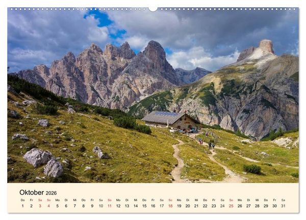 Produktbild: Sextner Dolomiten (hochwertiger Premium Wandkalender 2026 DIN A2 quer), Kunstdruck in Hochglanz