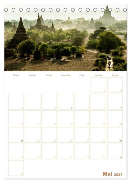 Produktbild: EXOTISCHES S&Uuml;DOSTASIEN - Planer 2027 (Tischkalender 2027 DIN A5 hoch), CALVENDO Monatskalender
