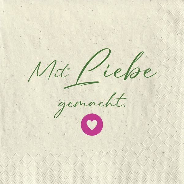 Produktbild: Serv. Mit Liebe gemacht 33x33