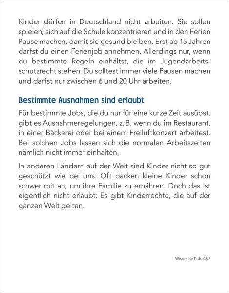 Produktbild: Wissen f&uuml;r Kids Tagesabrei&szlig;kalender 2027