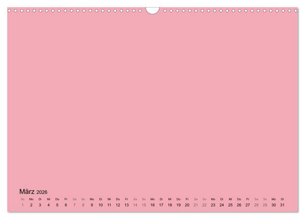 Produktbild: DIY Bastel-Kalender -Warme Pastell Farben- Zum Selbstgestalten (Wandkalender 2026 DIN A3 quer), CALVENDO Monatskalender