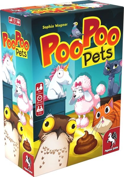 Produktbild: Pegasus 18338G - Poo Poo Pets, Geschicklichkeitsspiel
