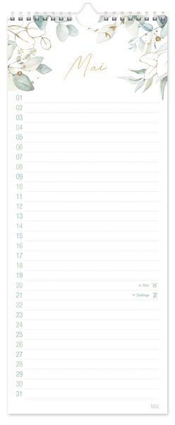 Produktbild: Geburtstagsplaner Wandkalender kompakt