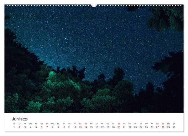 Produktbild: Nachthimmel - Unfassbare Fotografien der Sterne. (Wandkalender 2026 DIN A2 quer), CALVENDO Monatskalender