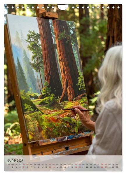Produktbild: Easel in a Quiet World (Wall Calendar 2027 DIN A4 portrait), CALVENDO 12 Month Wall Calendar