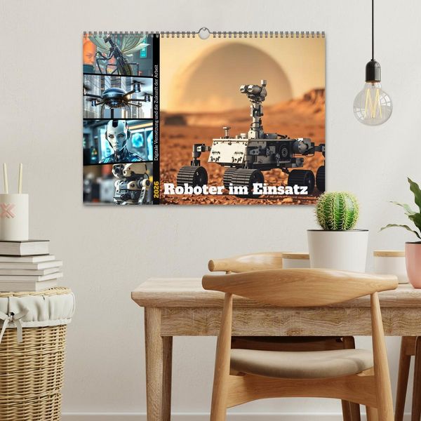 Produktbild: Roboter im Einsatz - Digitale Vernetzung und die Zukunft der Arbeit (Wandkalender 2026 DIN A3 quer), CALVENDO Monatskalender