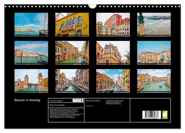 Produktbild: Besuch in Venedig (Wandkalender 2026 DIN A3 quer), CALVENDO Monatskalender