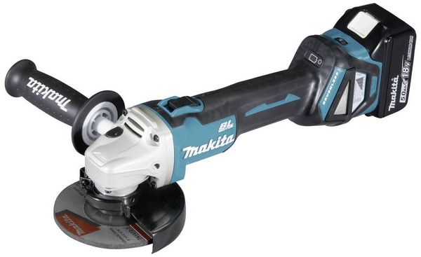 Produktbild: Makita DGA511RTJ Akku-Winkelschleifer 125 mm inkl. 2. Akku, inkl. Ladeger&auml;t, inkl. Koffer 18 V 5 Ah