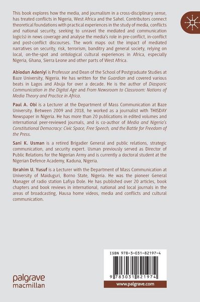 Produktbild: Media, Conflicts and the National Security Question