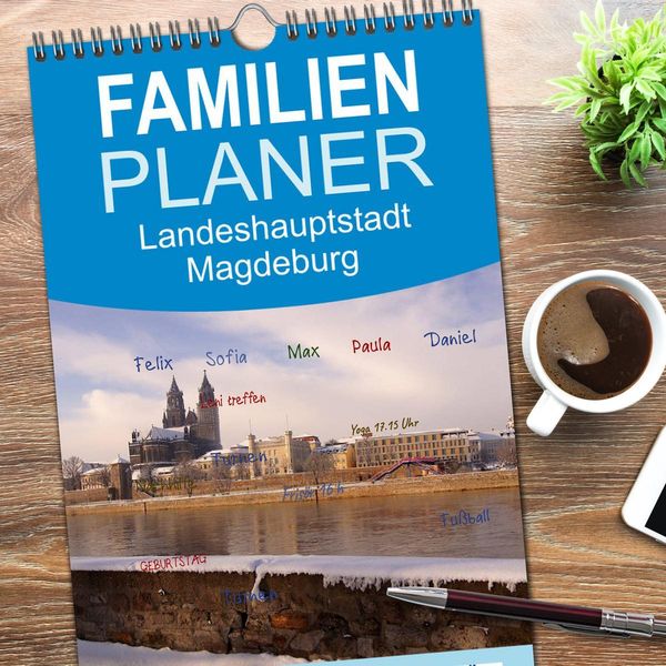 Produktbild: Familienplaner 2026 - Landeshauptstadt Magdeburg mit 5 Spalten (Wandkalender, 21 x 45 cm) CALVENDO