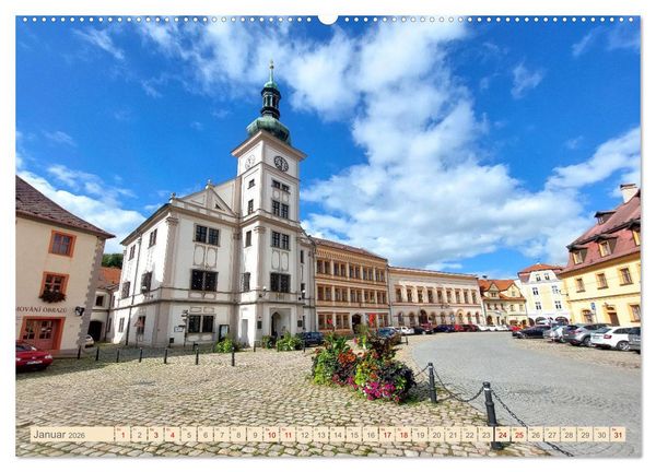 Produktbild: Loket - Das b&ouml;hmische Rothenburg (Wandkalender 2026 DIN A2 quer), CALVENDO Monatskalender
