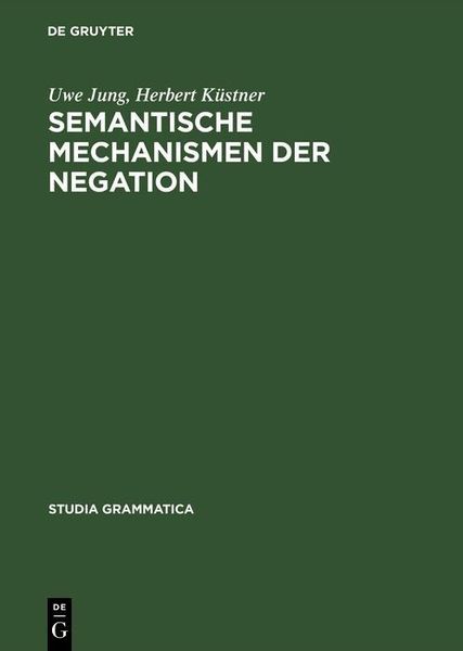 Produktbild: Semantische Mechanismen der Negation