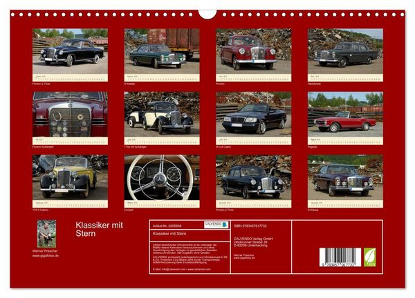 Produktbild: Klassiker mit Stern (Wandkalender 2026 DIN A3 quer), CALVENDO Monatskalender
