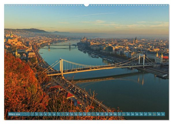 Produktbild: Romantisches Budapest - Ungarns sch&ouml;ne Hauptstadt an der Donau (Wandkalender 2026 DIN A2 quer), CALVENDO Monatskalender