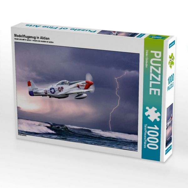 Produktbild: CALVENDO Puzzle Modellflugzeug in Aktion | 1000 Teile Lege-Gr&ouml;&szlig;e 64x48cm Foto-Puzzle f&uuml;r gl&uuml;ckliche Stunden