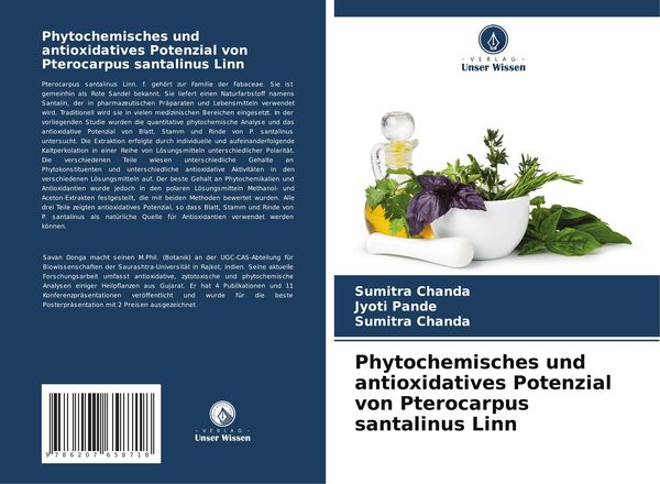Produktbild: Phytochemisches und antioxidatives Potenzial von Pterocarpus santalinus Linn