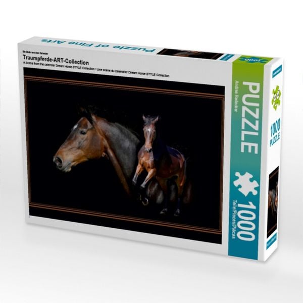 Produktbild: CALVENDO Puzzle Ein Motiv aus dem Kalender Traumpferde-ART-Collection | 1000 Teile Lege-Gr&ouml;&szlig;e 64x48cm Foto-Puzzle f&uuml;r gl&uuml;ckliche Stunden