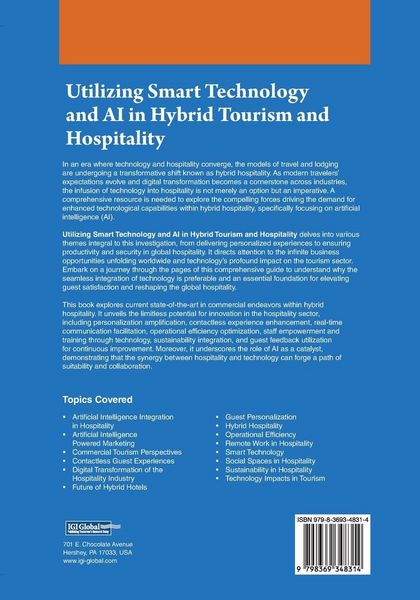 Produktbild: Utilizing Smart Technology and AI in Hybrid Tourism and Hospitality