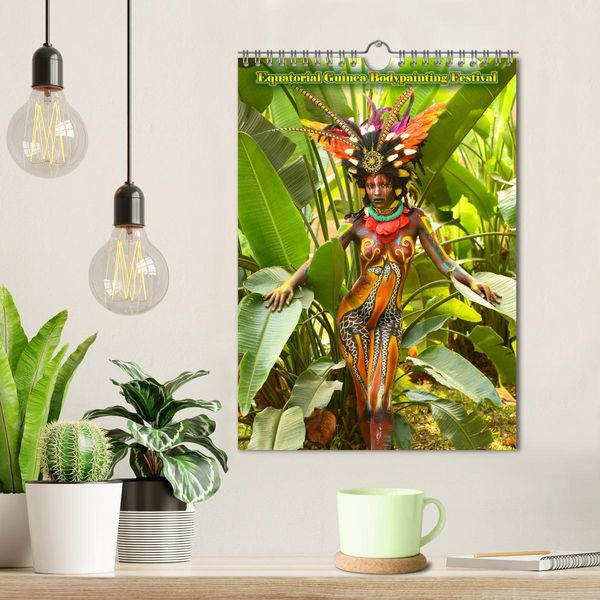 Produktbild: Equatorial Guinea Bodypainting Festival (Wall Calendar 2026 DIN A4 portrait), CALVENDO 12 Month Wall Calendar