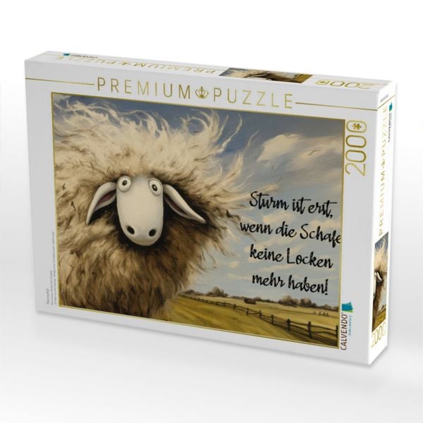 Produktbild: CALVENDO Puzzle Sturmschaf | 2000 Teile Lege-Gr&ouml;&szlig;e 90x67cm Foto-Puzzle f&uuml;r gl&uuml;ckliche Stunden