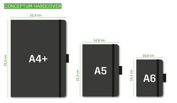 Produktbild: SIGEL C2710 Tageskalender Conceptum 2027, ca. A5, Hardcover, schwarz