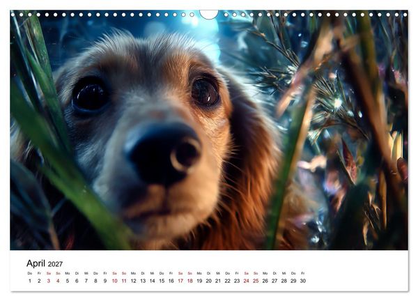 Produktbild: Herzensbrecher - Ein Jahr mit Dackeln (Wandkalender 2027 DIN A3 quer), CALVENDO Monatskalender