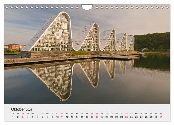 Produktbild: D&auml;nemark - Land, K&uuml;sten, St&auml;dte (Wandkalender 2026 DIN A4 quer), CALVENDO Monatskalender