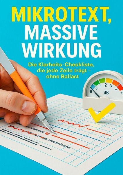 Produktbild: Mikrotext, massive Wirkung