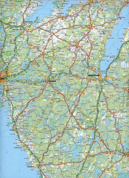 Produktbild: Stra&szlig;enkarte Skandinavien S&uuml;d