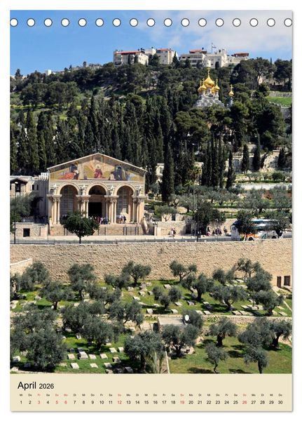 Produktbild: Jerusalem - Jeruschalajim (Tischkalender 2026 DIN A5 hoch), CALVENDO Monatskalender