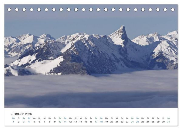 Produktbild: Stockhorn &ndash; &Uuml;ber Stock und Stein (Tischkalender 2026 DIN A5 quer), CALVENDO Monatskalender